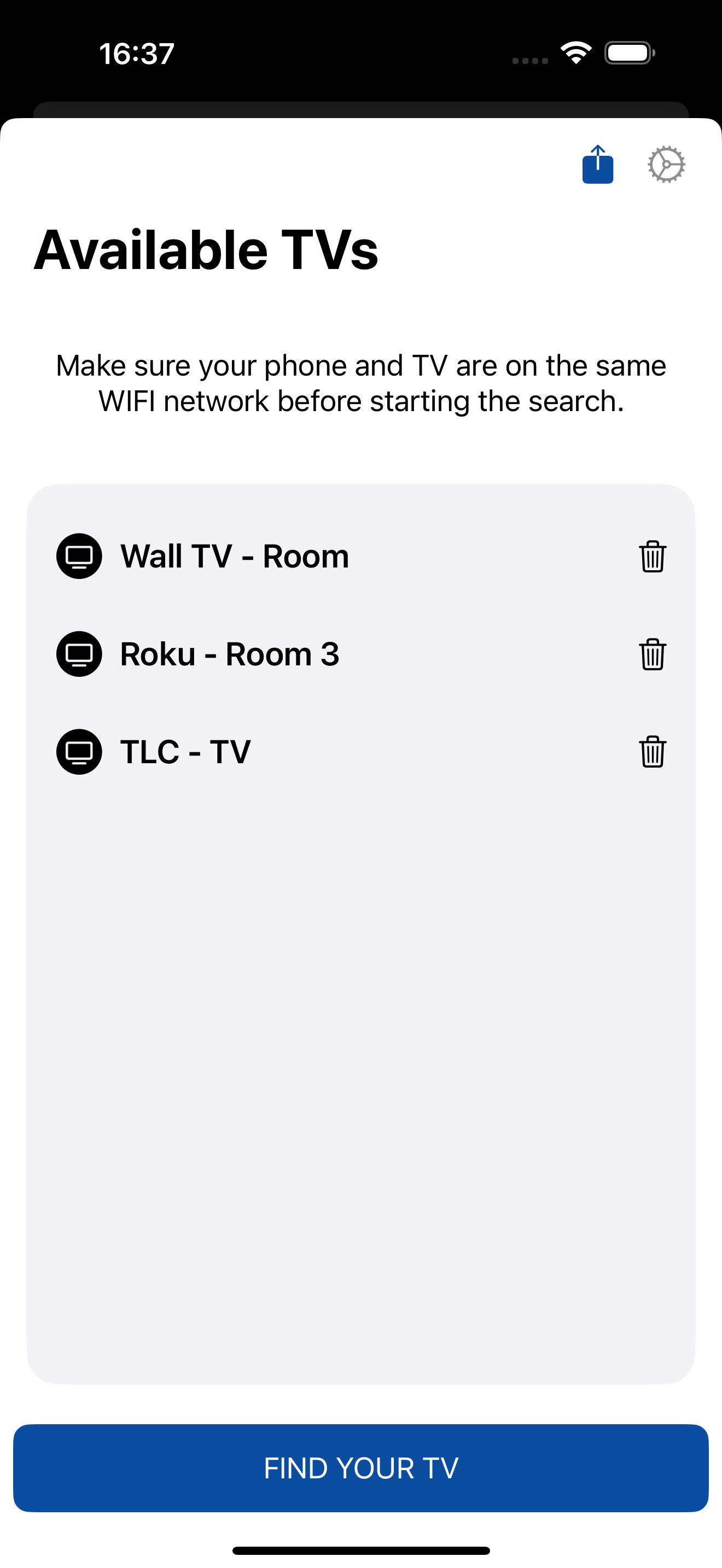 Universal Remote Control TV •
