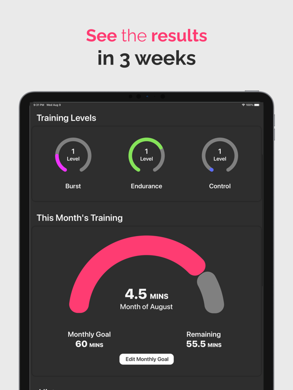 Rock: Kegel Exercises For Men iPad screenshot 4 - Medical app