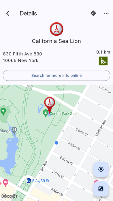 Tourist Attraction Finder Screenshot