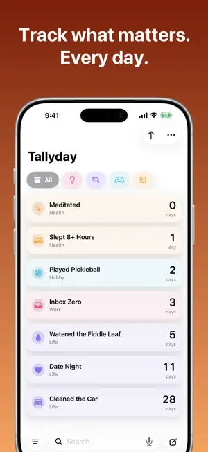 Tallyday • Milestone Tracker screenshot 1