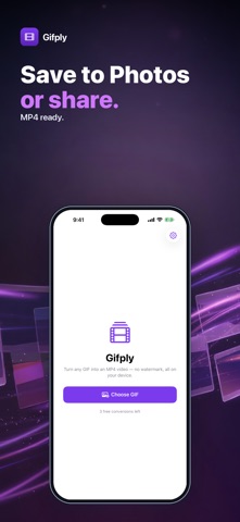 Gifply: GIF to MP4 iPhone screenshot