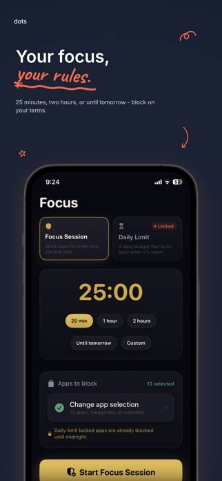 DOTS - Screen Time & Focus Screenshot 3 of 7