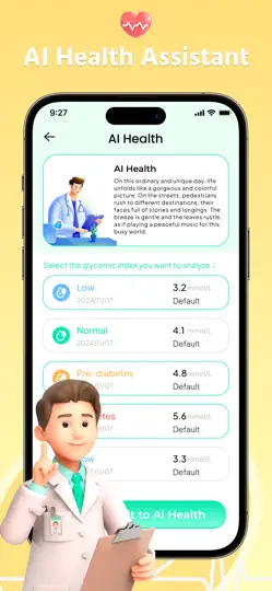 Blood Sugar Tracker-AI Health iPhone Ekran Görüntüsü 5