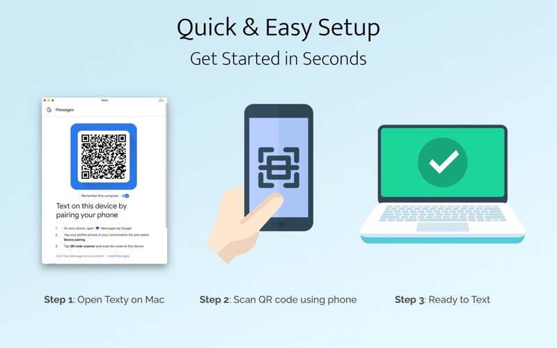 Texty for Google Messages Screenshot