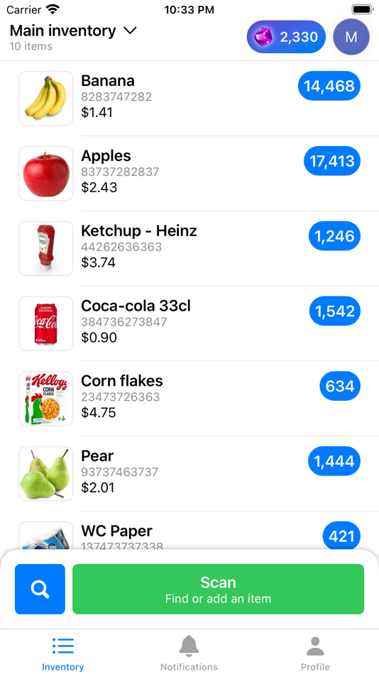 #1. Inventory Scan Manager (iOS) By: Pablo Guardiola