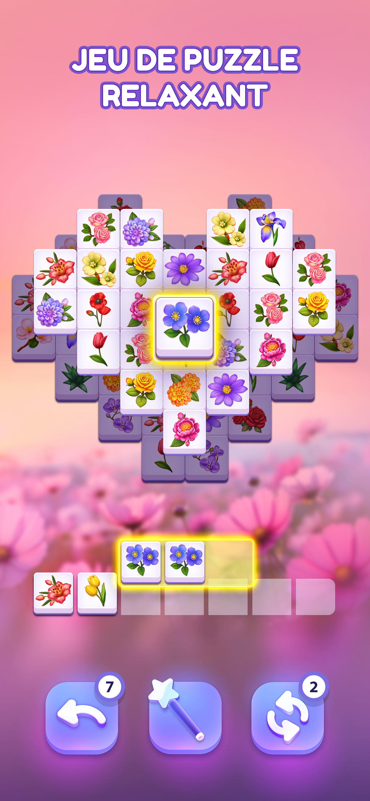 Blossom Match: Jeu de puzzle