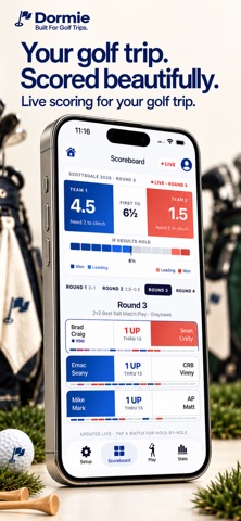 Dormie Golf Scoring Screenshot 1 of 8