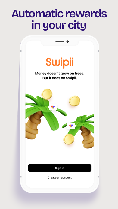 Swipii USA app screenshot