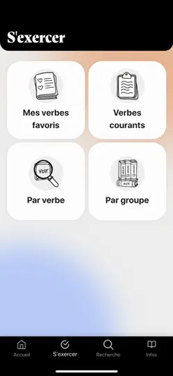 Capture d'écran de La Conjugaison Française ! sur iPhone 4