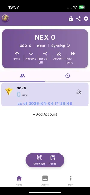 Wally Nexa Wallet screenshot 1