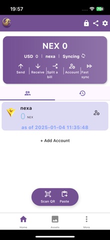 Wally Nexa Wallet Screenshot 1 of 4
