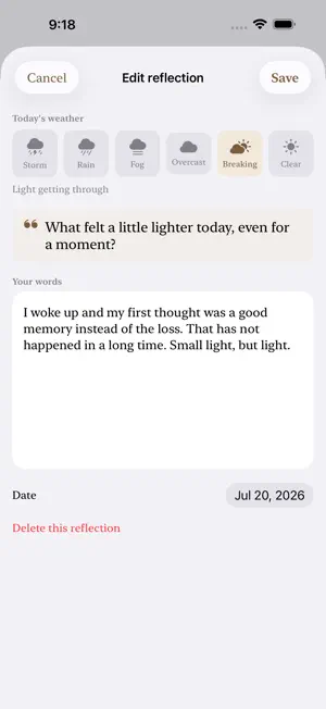 Stillhaven: Grief Journal screenshot 2