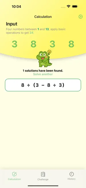 Croc 24 - Math Game screenshot 2