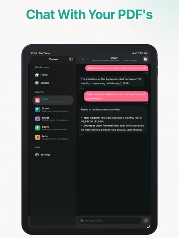 Deploy: Local AI Agents iPad screenshot