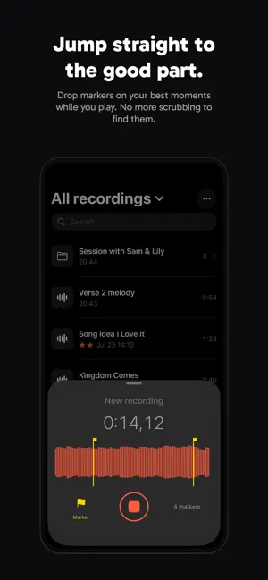 Jibber: Songwriter Voice Memos screenshot 4