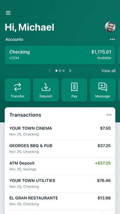 Hana Bank USA Screenshot