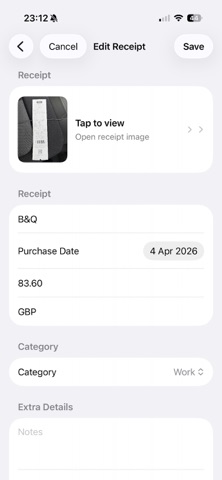 My Receipt Vault Screenshot 2 of 6