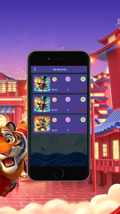 Funny  puzzle-Tiger theme Screenshot