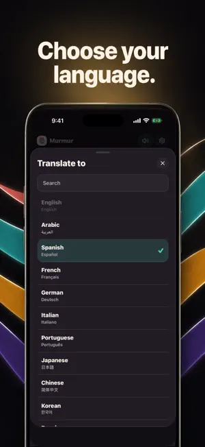 Murmur: Live Voice Translator screenshot 3