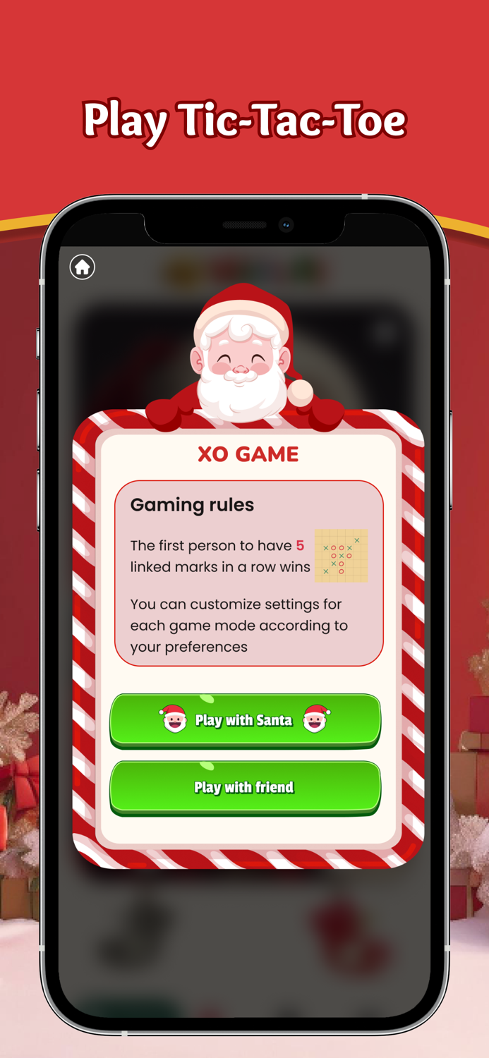 My talking Santa, tic tac toe