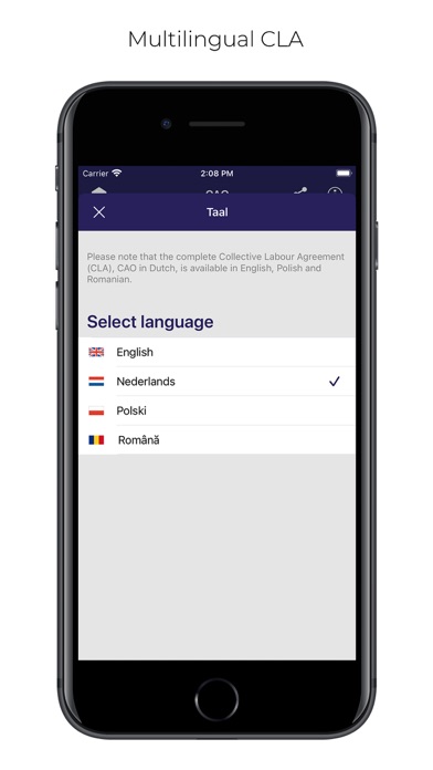 CAO voor Uitzendkrachten Screenshot