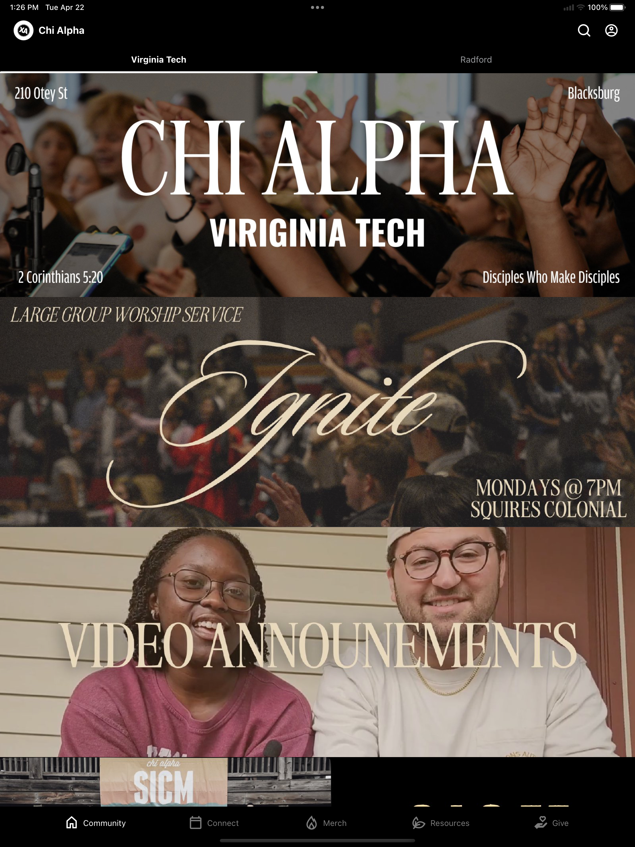 Virginia Tech Chi Alpha