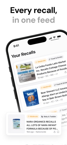 Recall Watch: Food Safety iPhone screenshot
