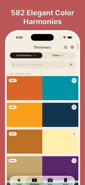 Wada Dictionary of Colors iPhone screenshot 1
