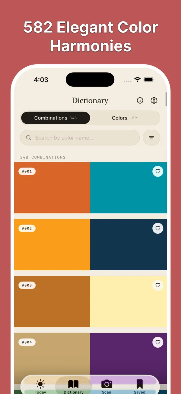 Screenshot #1 pour Wada Dictionary of Colors