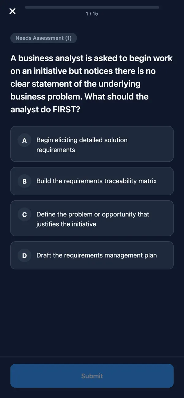 Screenshot #3 pour Business Analysis PBA Prep