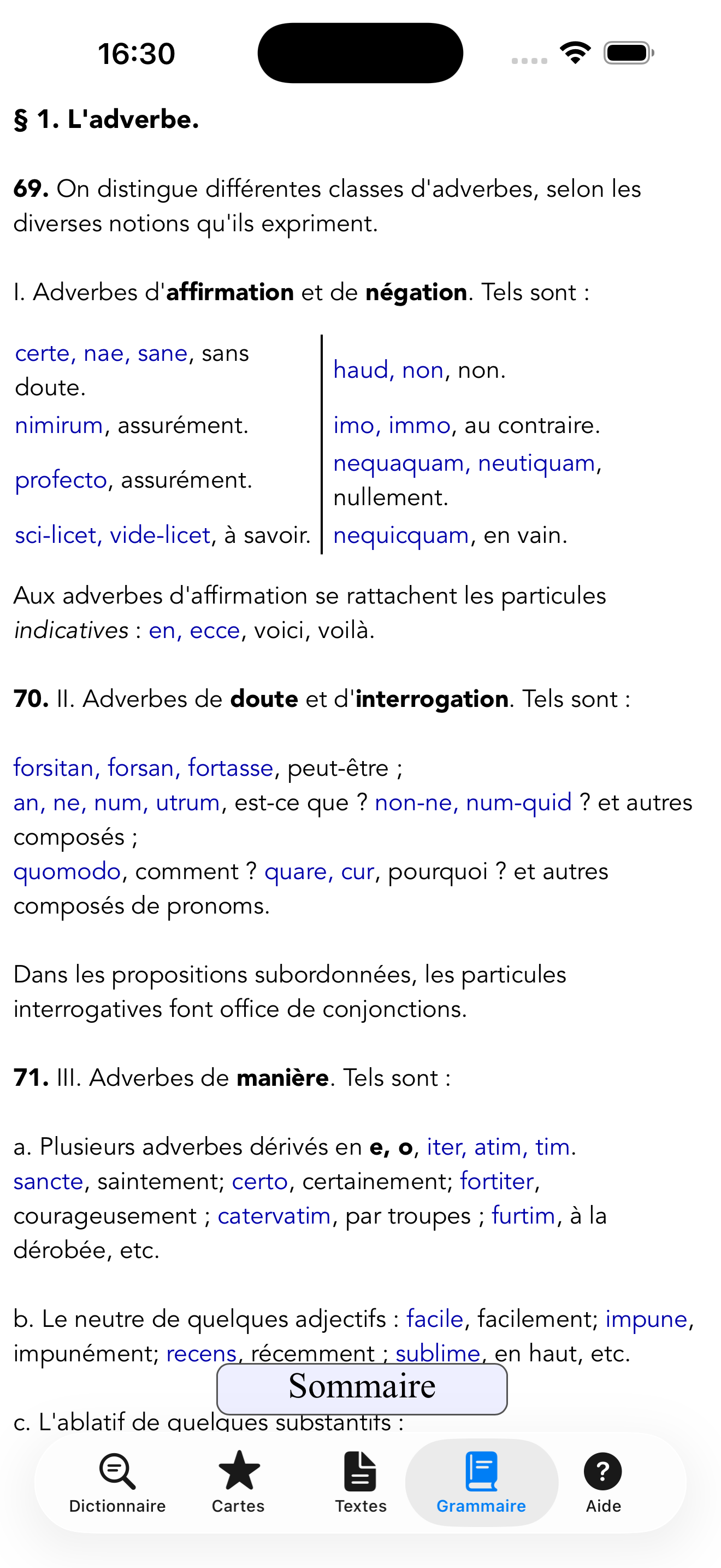 Tabula (Dictionnaire Latin)