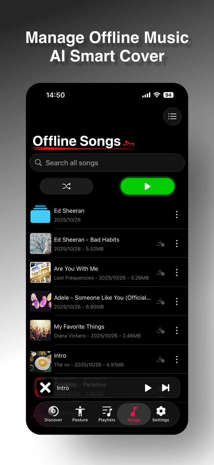 PoseMusic-Offline Music Player iphone screenshot 3