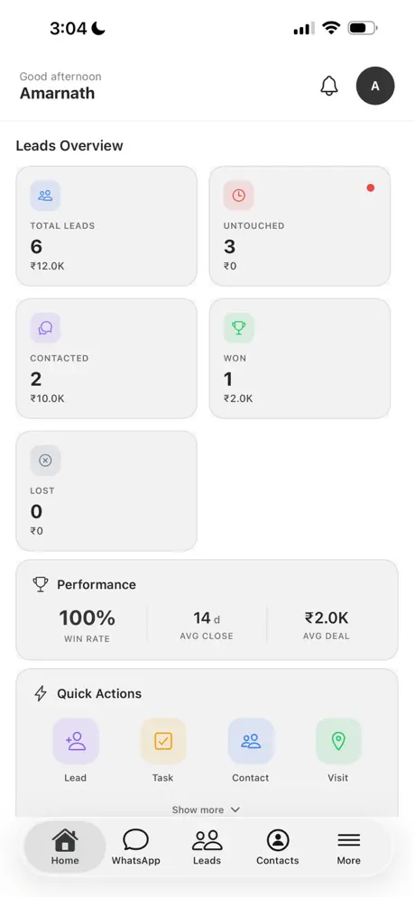 SalesTub CRM‑App screenshot 2
