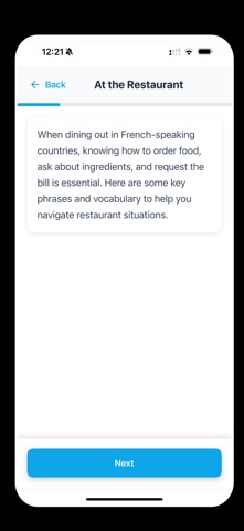 AllezLearn iPhone screenshot