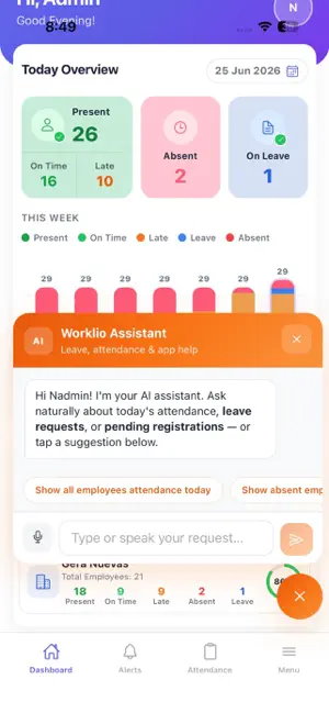 Worklio. screenshot 1