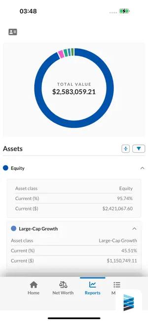 Envestnet Client View screenshot 2