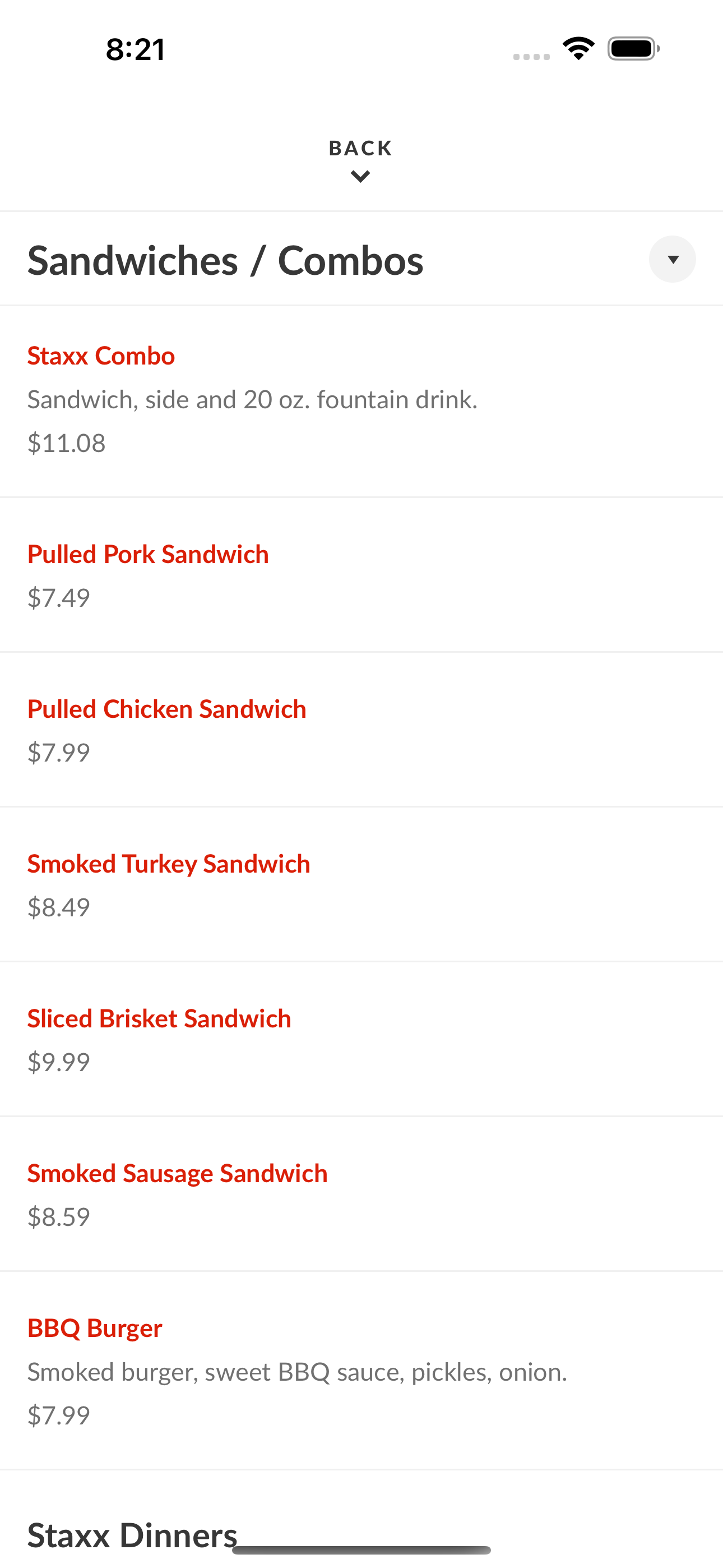 Staxx BBQ screenshot 3