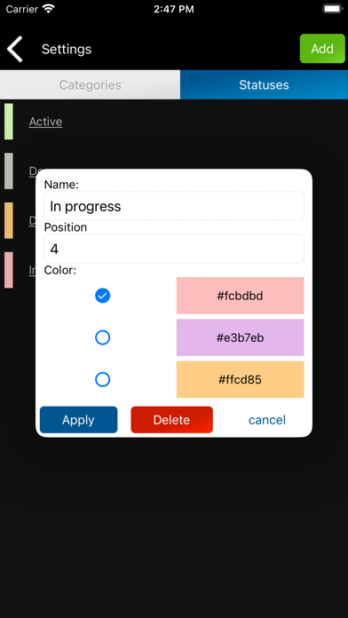 Tenant rental calendar planner screenshot