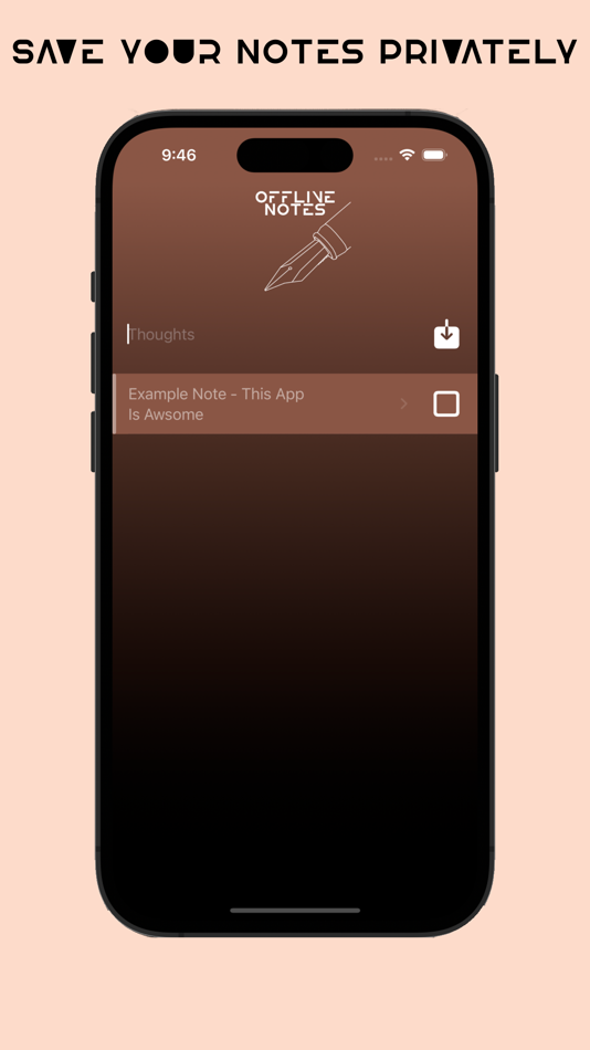 #1. Offline Notes (iOS) Podle: Foster Thompson