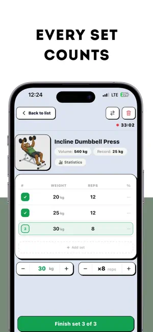 SkyGain — Workout Tracker screenshot 2