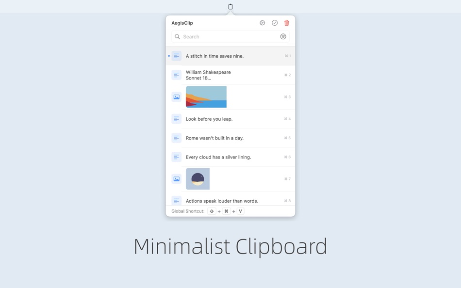 #1. AegisClip - Minimal Clip (macOS) 由: 江涛 吴
