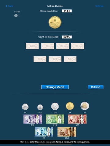 Making Change CAD iPad screenshot