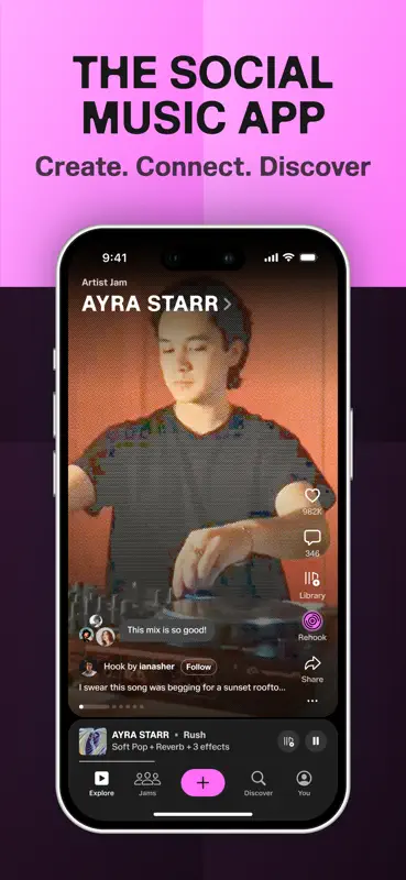 Hook - The Social Music App screenshot 1 of 8
