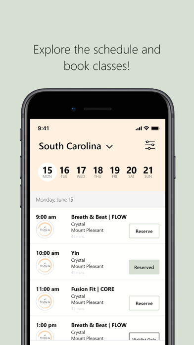 Yoga Circle SC iPhone screenshot 3 - Health & Fitness app