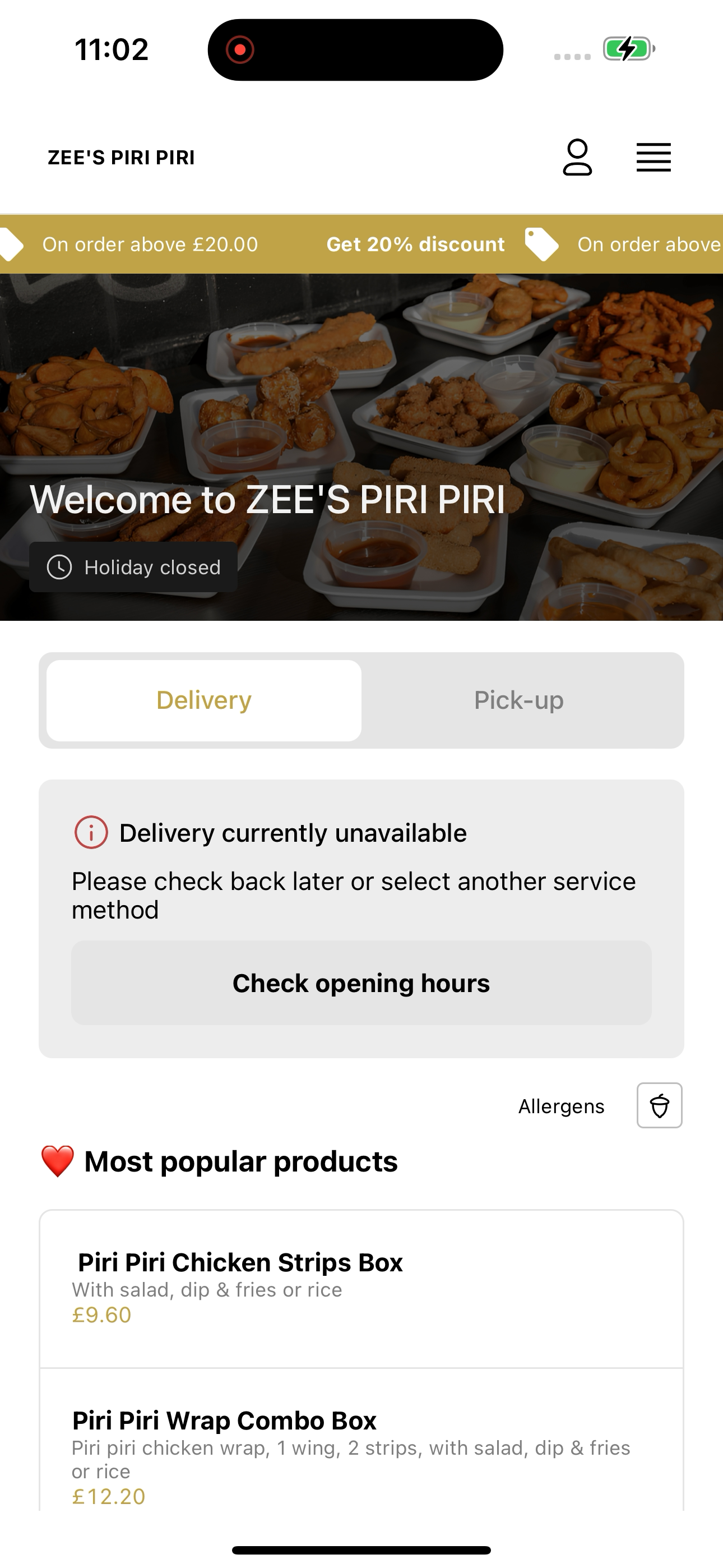 ZEE'S PIRI PIRI screenshot 2