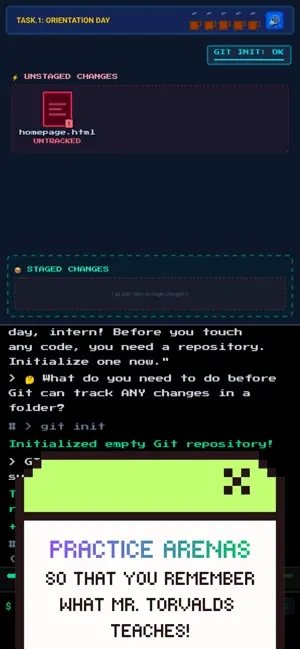 GitSetGo: Play & Learn Git screenshot 2