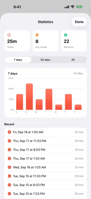 Pomodoro Timer: Focus & Break screenshot 2