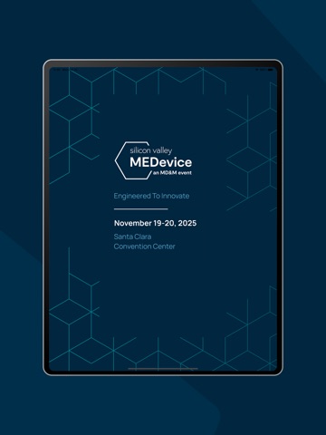 MEDevice Silicon Valley 2025 iPad screenshot