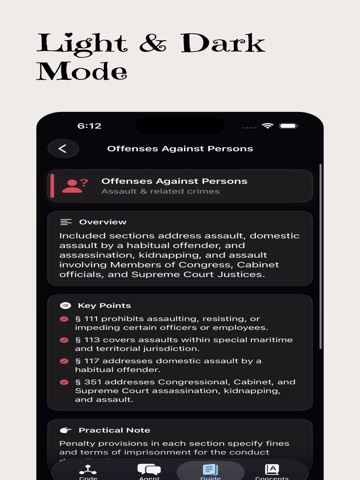 United States Criminal Code iPad screenshot