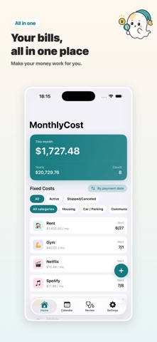 MonthlyCost Screenshot 2 of 5